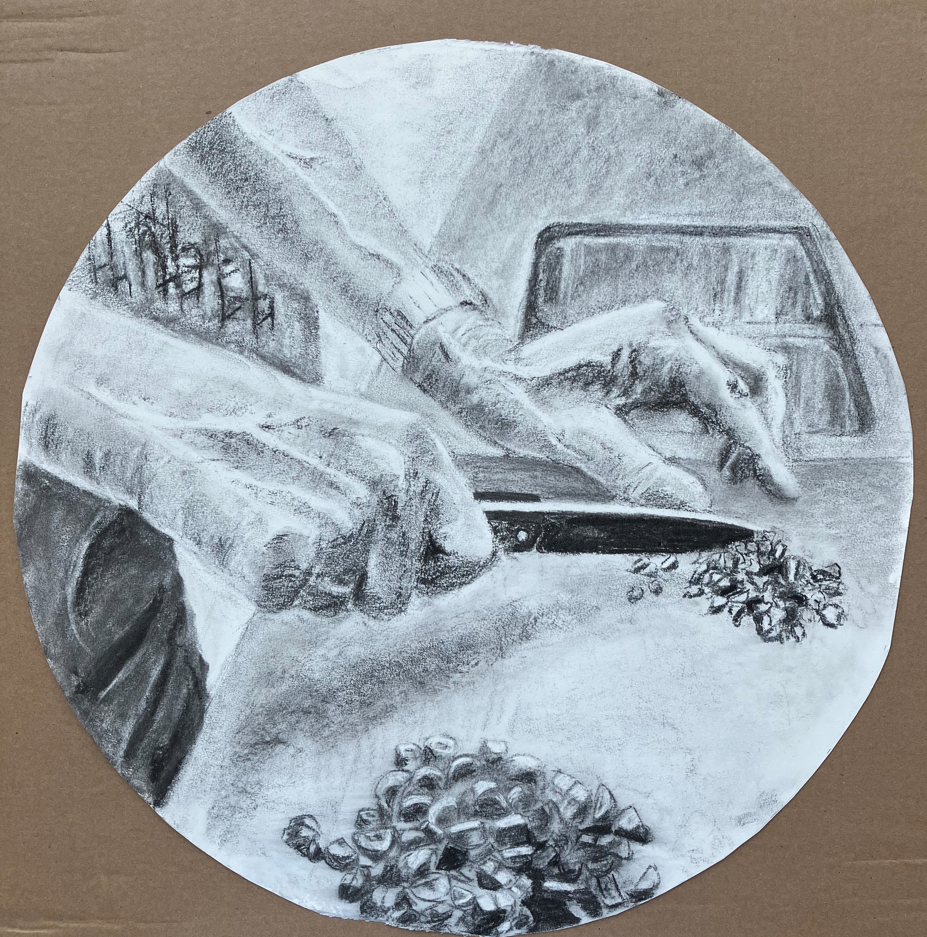 Cutting Veg by Arleen Seed