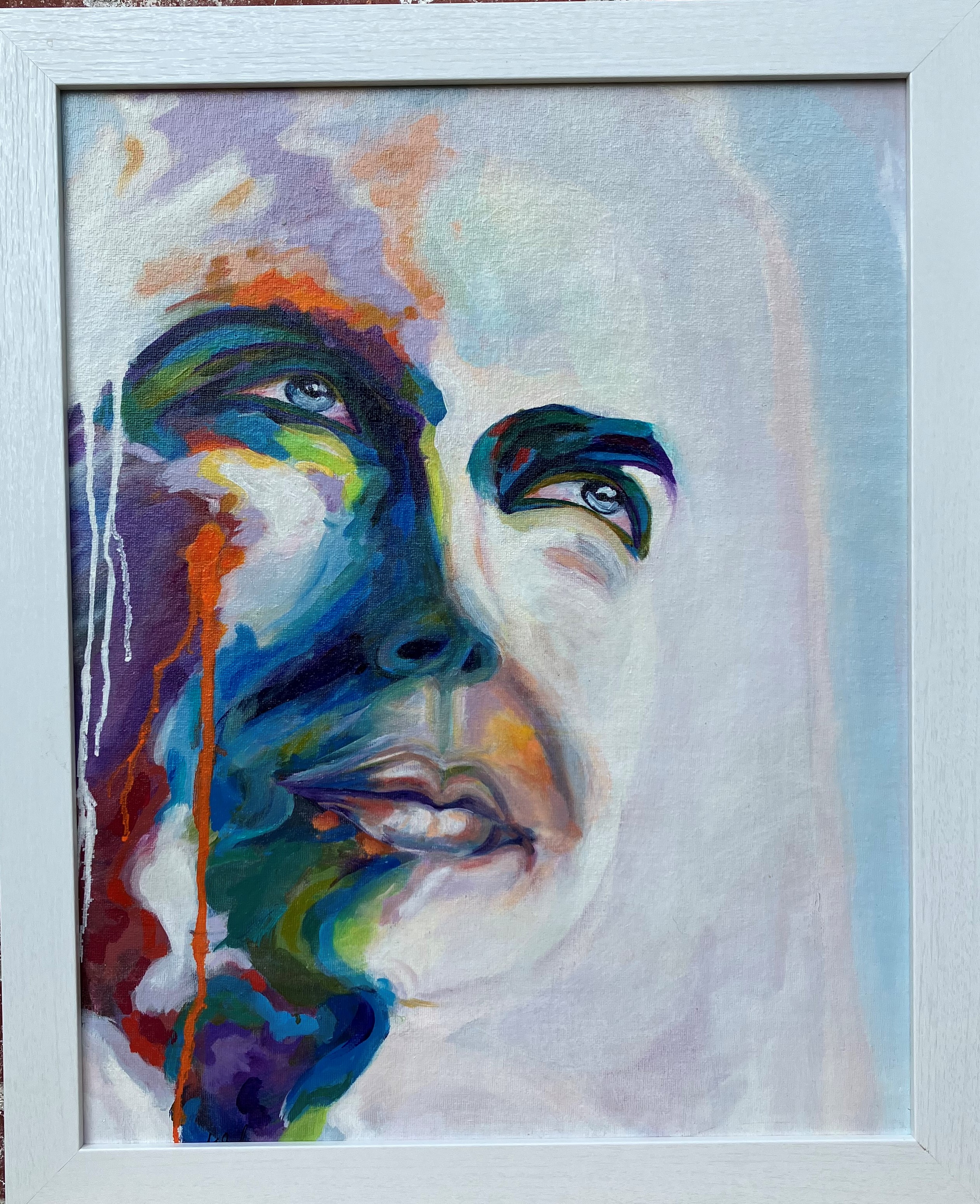 Girl in Striped Shirt by Arleen Seed